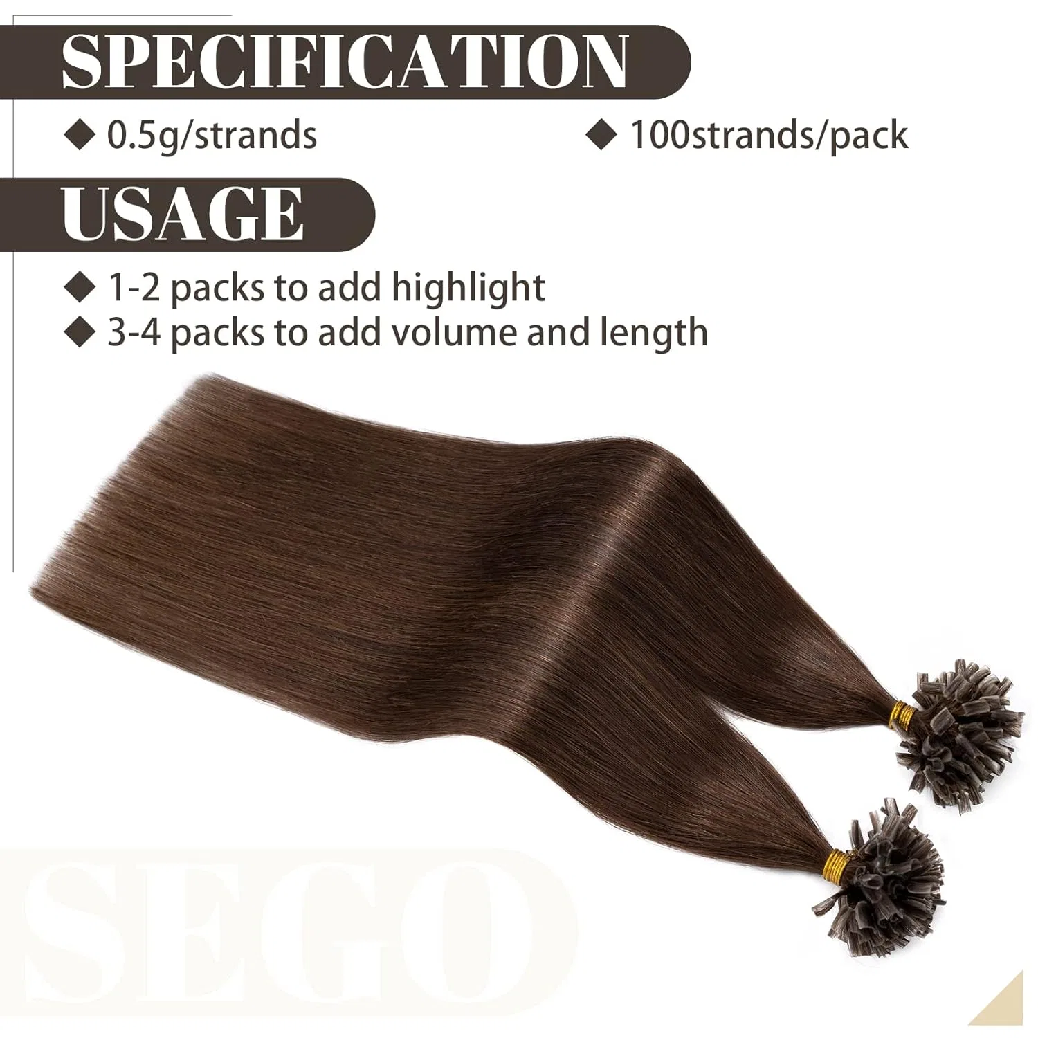 Наращивание волос на кератиновых капсулах «Bondings Remy Human Hair» от SEGO Sego — фото 4