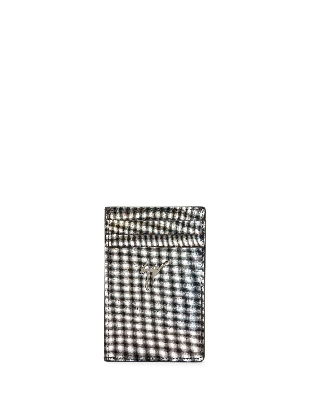 

Картхолдер Albert со стразами Giuseppe Zanotti, серый
