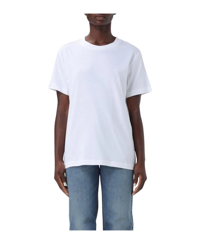 

Белая футболка свободного кроя A.P.C., белый