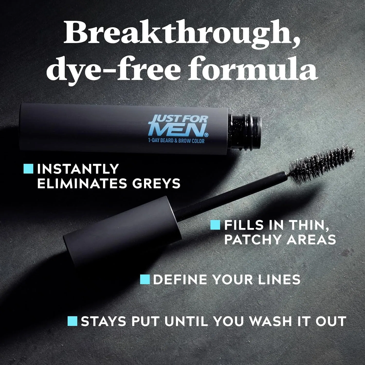 Временная краска для бороды и бровей «1 Day Beard and Eyebrow Colour», черная от Just for Men Just For Men, Black — фото 4