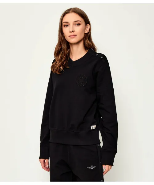 

Толстовка Regular fit Aeronautica Militare, черный