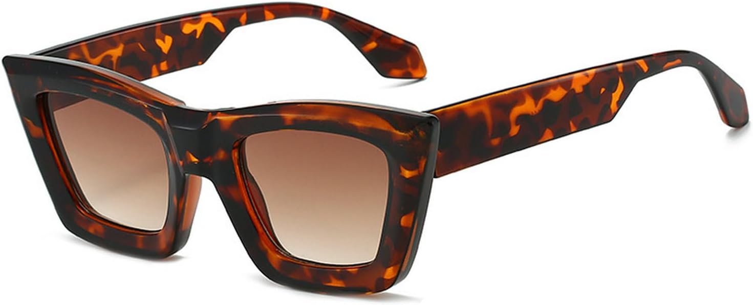 

Солнцезащитные очки Laureles Retro Cat Eye для женщин, квадратная оправа, солнцезащитные очки для мужчин, градиентные фиолетово-желтые оттенки, защита от ультрафиолета UV400, C3