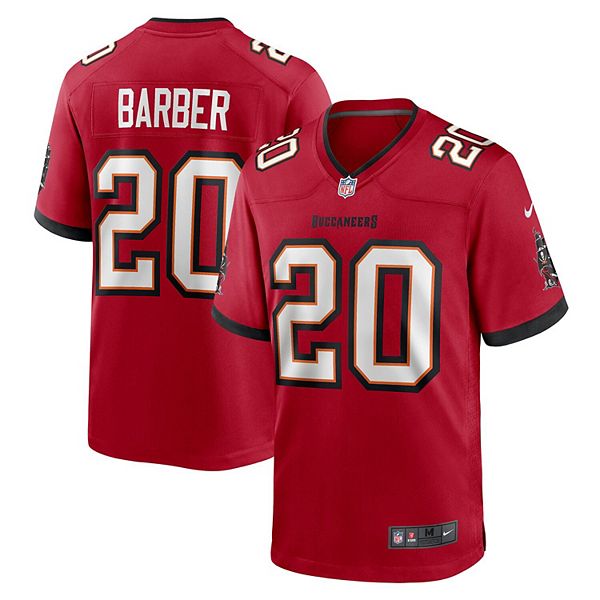 

Мужская игровая футболка Tampa Bay Buccaneers Ronde Barber в красном цвете Nike