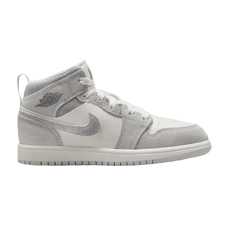 

Кроссовки Air Jordan 1 Mid SE PS Neutral Grey Sail, серый