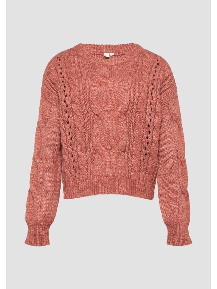 

Вязаный свитер цвета 38W0_рубиново-красный QS