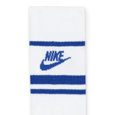 Носки Nike Sportswear Dri-FIT Everyday Essential Crew (3 шт), цвет White/Game Royal/Game Royal — фото 4