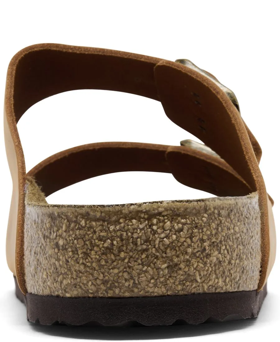 Мужские кожаные сандалии Arizona с двумя ремешками от Finish Line Birkenstock, cognac коричневый — фото 4
