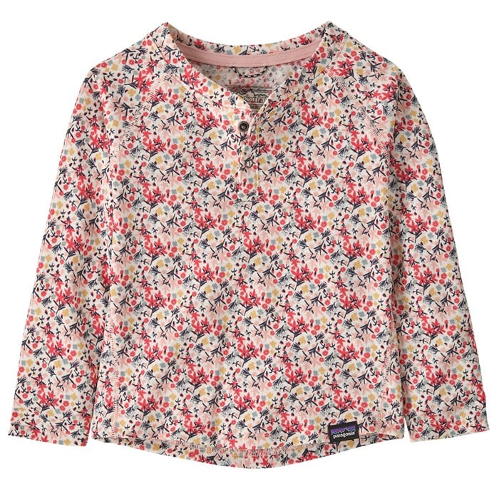 

Capilene midweight henley - infants' Patagonia, Little Isla/Mallow Pink