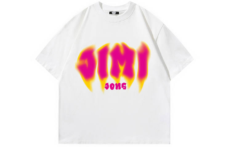 

Футболка унисекс JIMI&JONS, White with Black Print