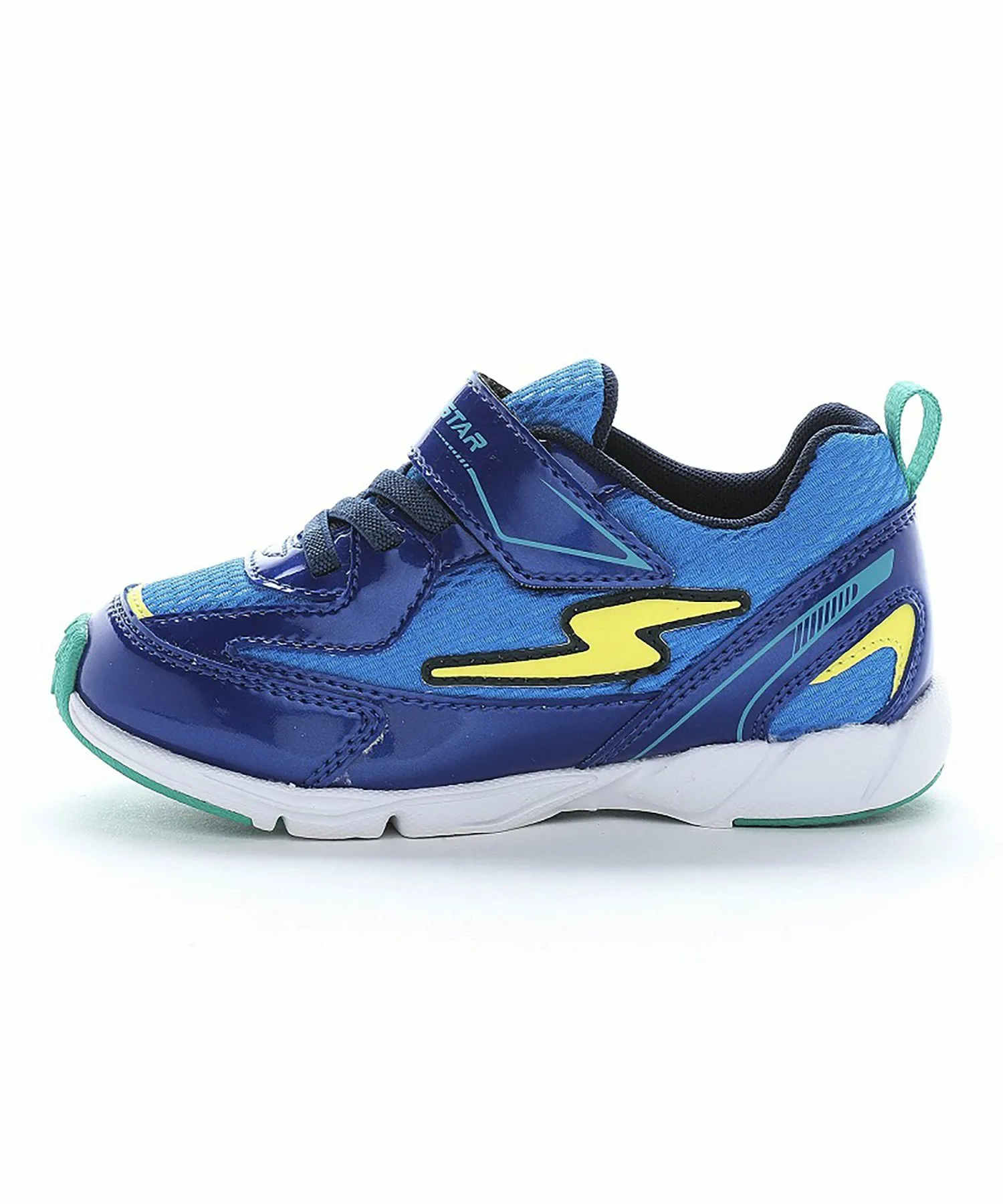 Детские кроссовки MoonStar SS K1240 синего цвета Superstar, blue — фото 4