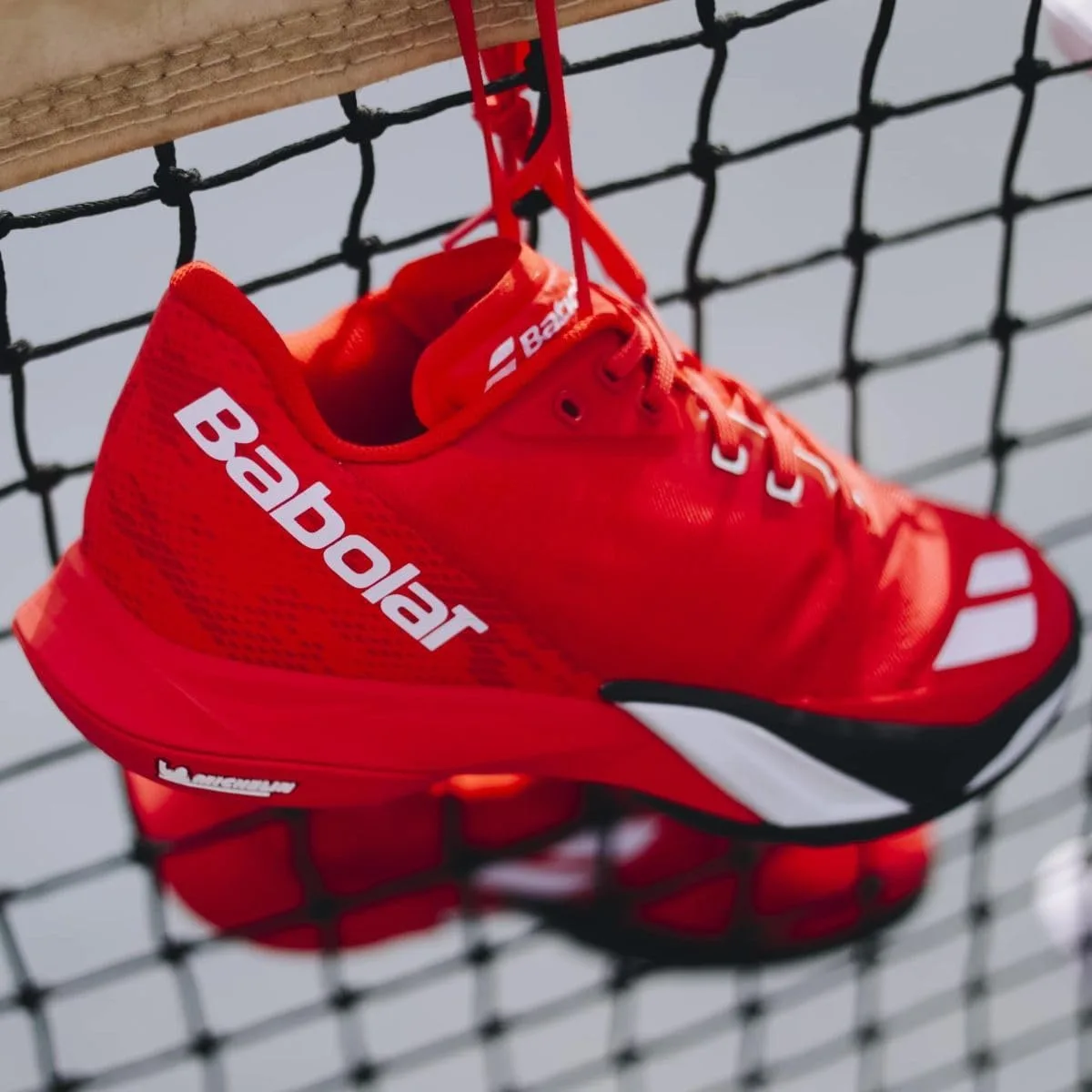 Babolat Мужские теннисные туфли Jet Mach 4 All Court, цвет «Черри-томат»/белый, размер 39,5 EU — фото 3