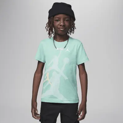 

Футболка Jordan Little Kids' Gradient Stacked Jumpman T-Shirt, цвет Emerald Rise
