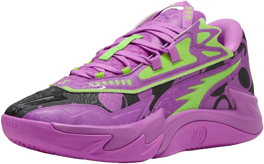 Мужские баскетбольные кроссовки Puma Scoot Zeros II, Pure Magenta Green Glare — фото 2