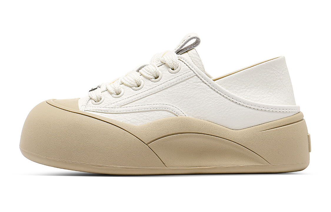 

Кроссовки C°BANNER Skateboarding Shoes Women's Low-top White/Beige, бежевый