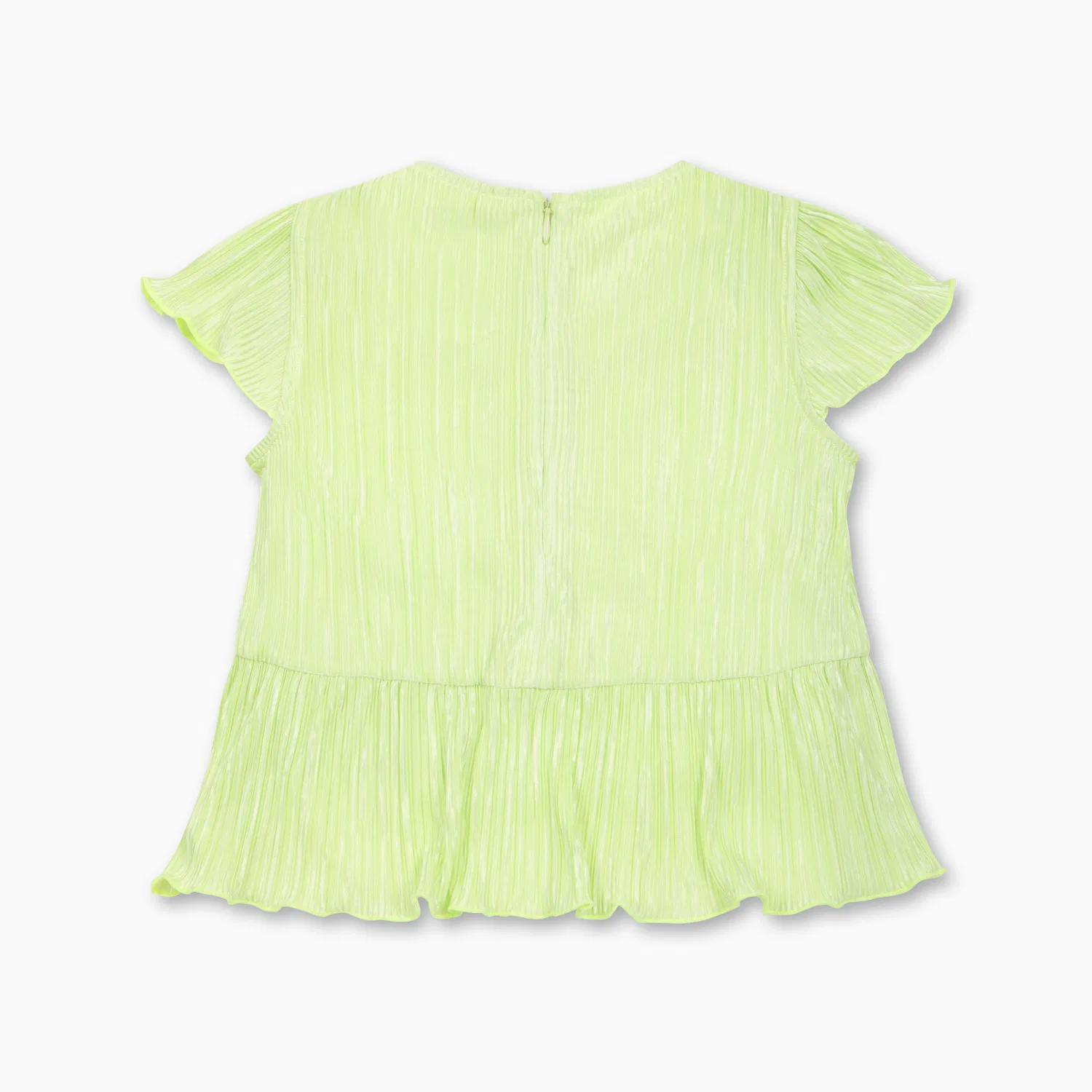 Детская лавандовая блузка с расклешёнными рукавами от Benetton Kids — фото 2