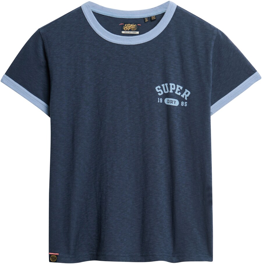 

Футболка Superdry Shirt, цвет light blue/dark blue