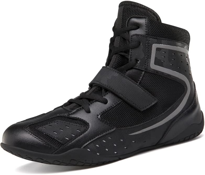 

Борцовки и боксерки для мужчин и женщин, кроссовки для фитнеса с нулевой подошвой Zivopah, черный