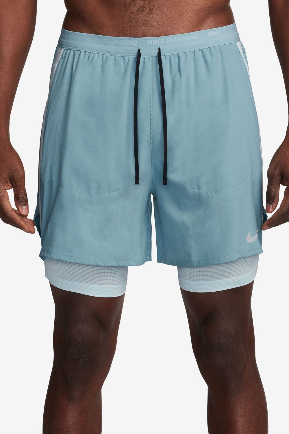 

Шорты для бега Dri Fit stride 5 дюймов 2 в 1 Nike, зеленый