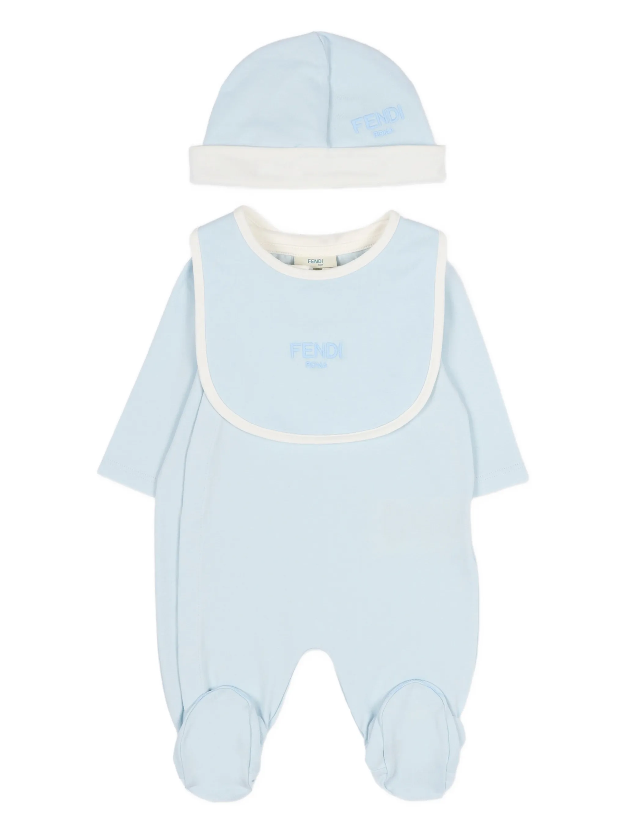 

Детская одежда с воротником (комплект из трех) Fendi Kids, синий