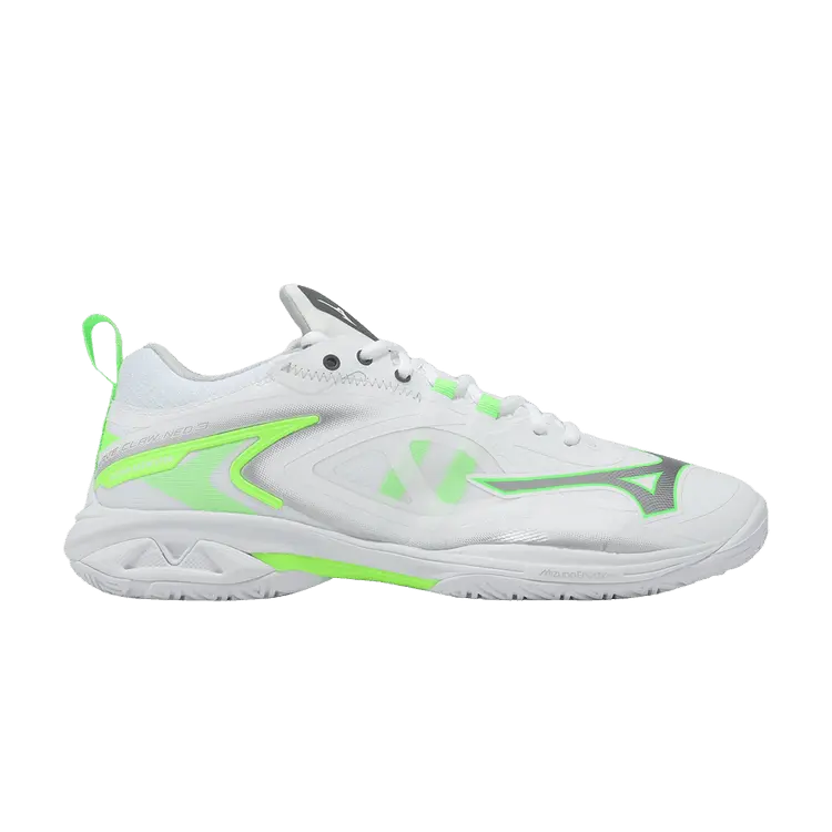 

Кроссовки Mizuno Wave Claw Neo 3 Wide 'White Green', белый