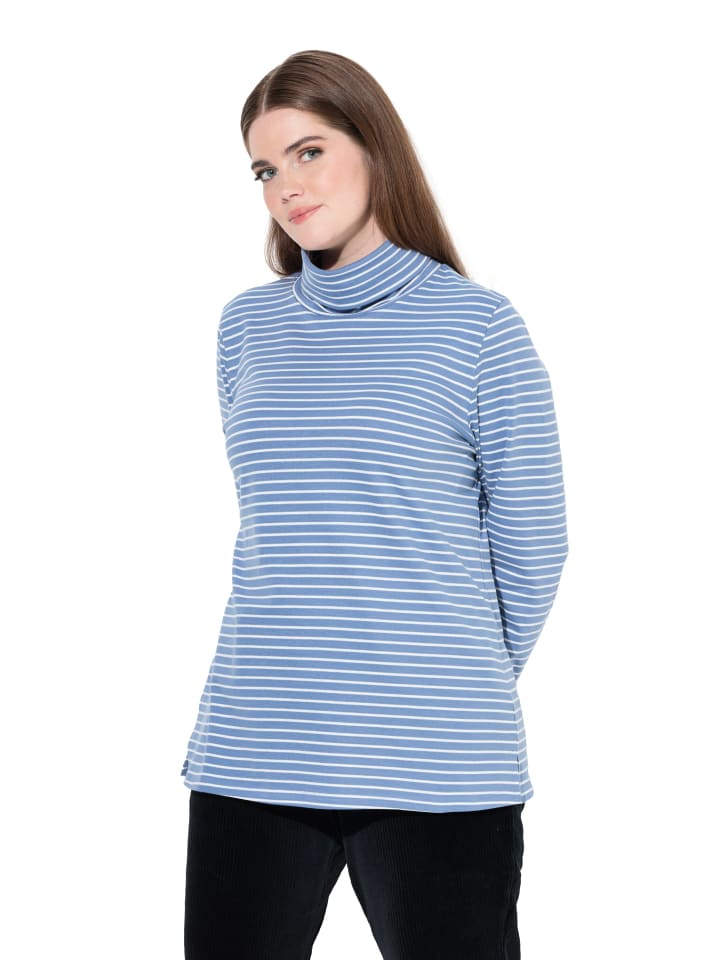 

Ulla Popken Футболка с длинными рукавами василькового цвета