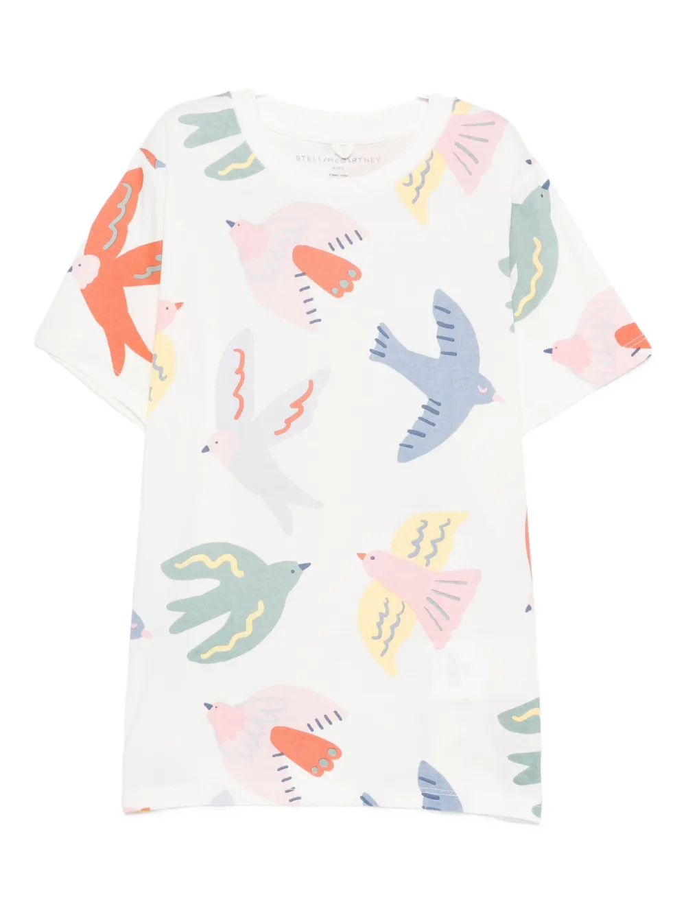 

Футболка с принтом птиц Stella McCartney Kids, белый