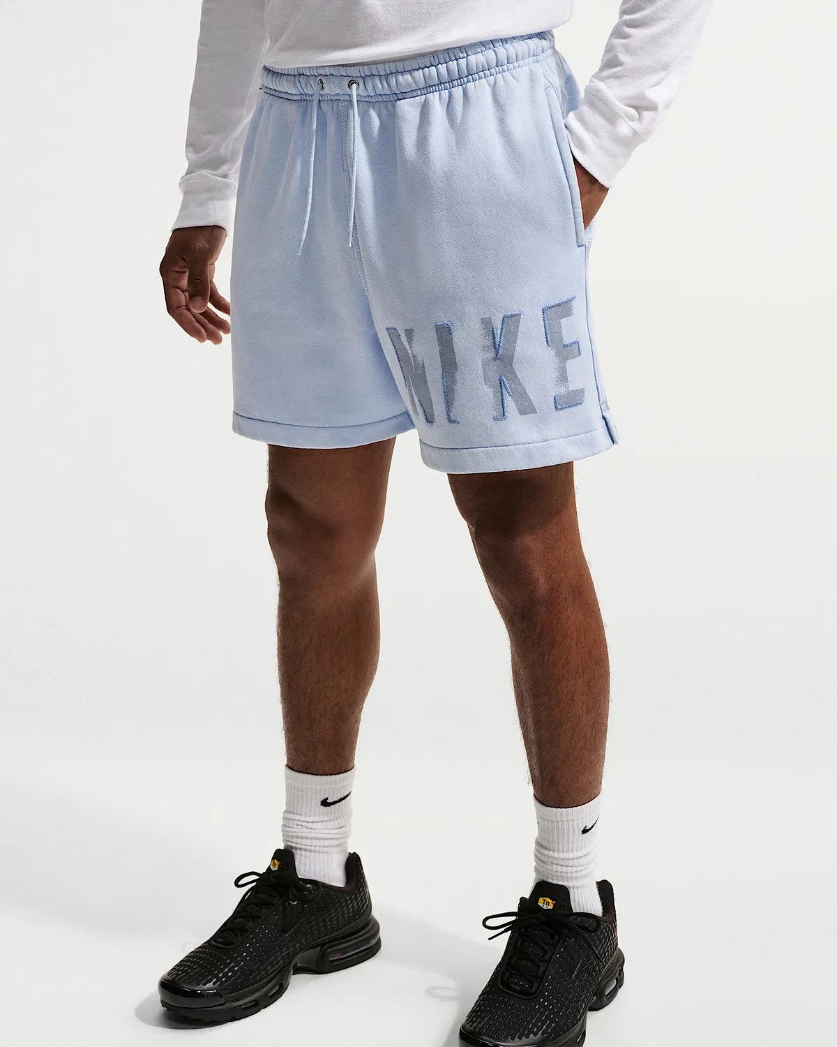 Мужские флисовые шорты Nike Sportswear Club, Hydrogen Blue — фото 2