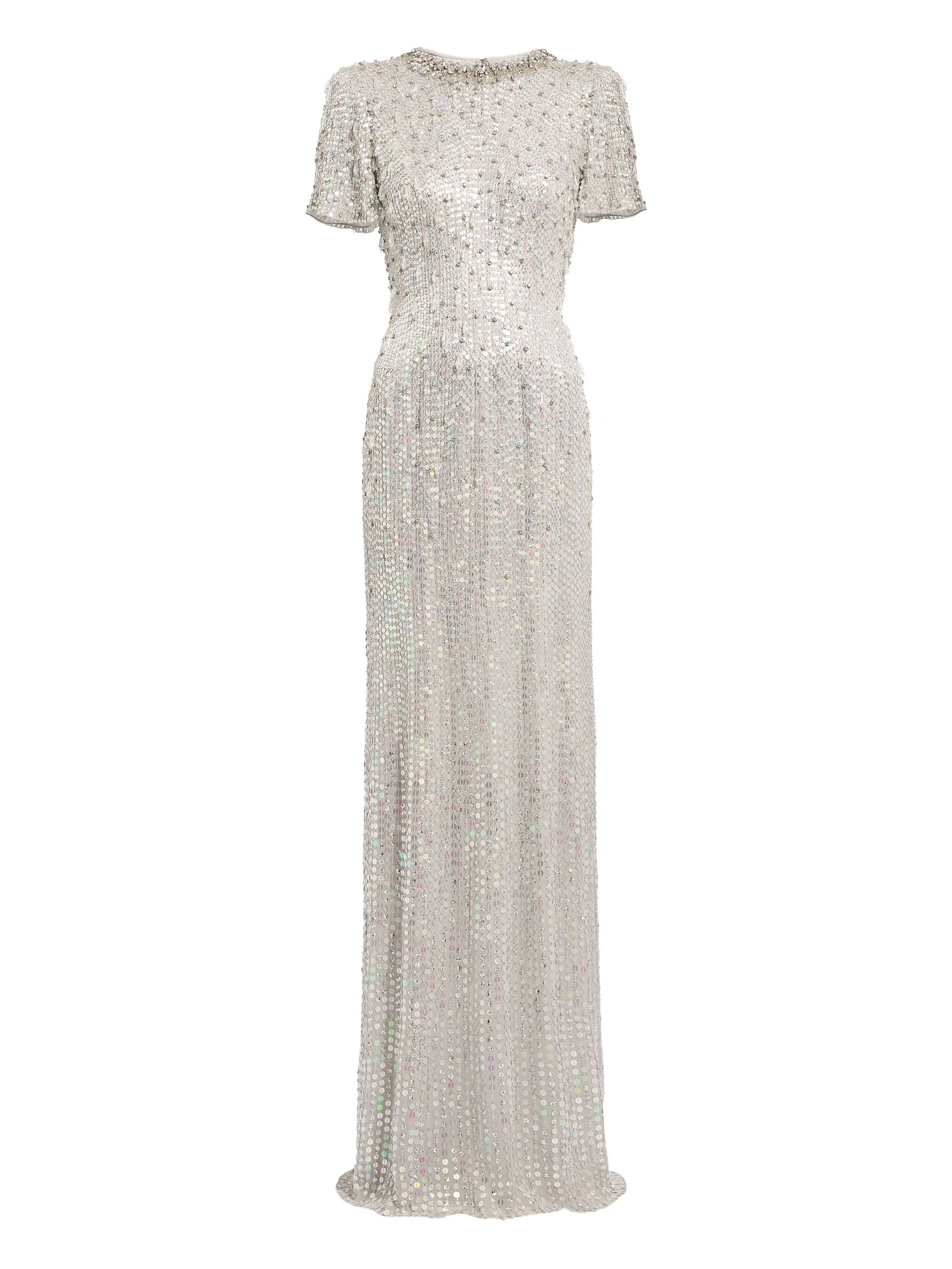 

Вечернее платье Serenity с пайетками Jenny Packham, нейтральный