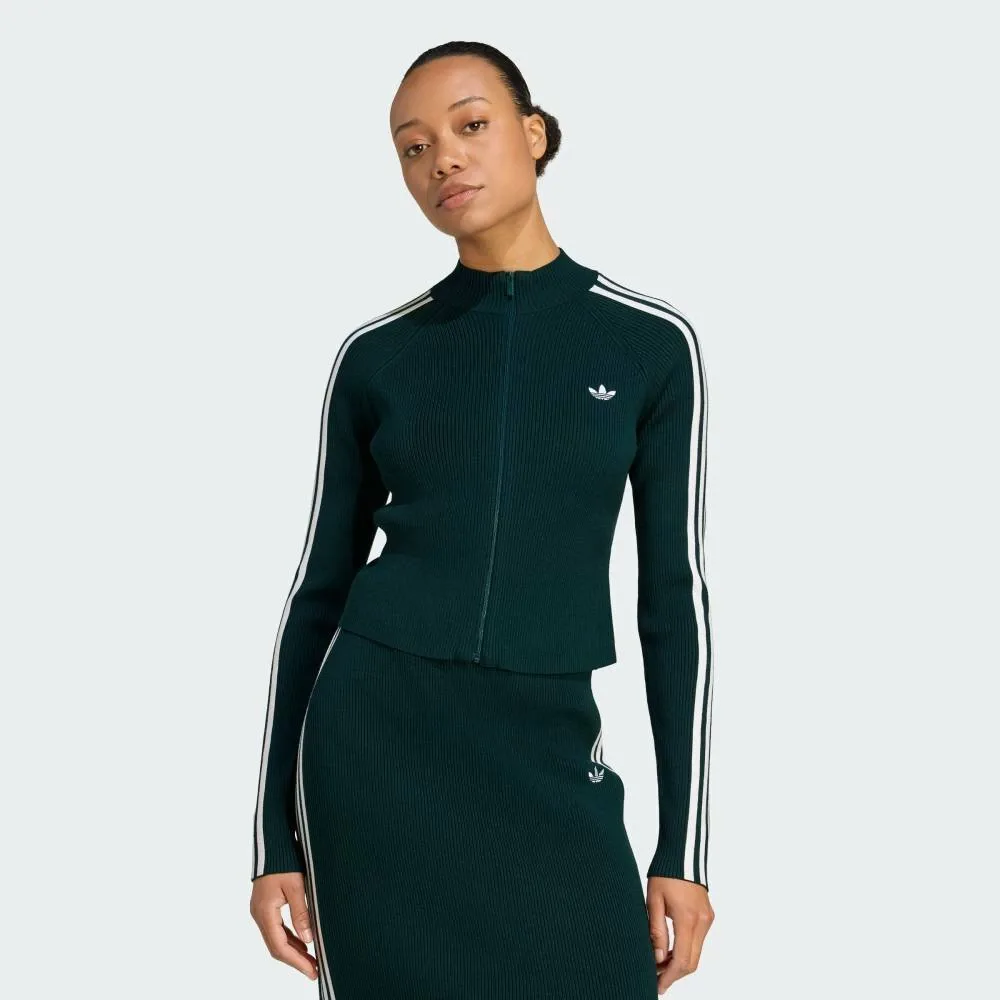 Спортивная футболка Adidas Adicolor Three Stripes Slim Knit, цвет Green
