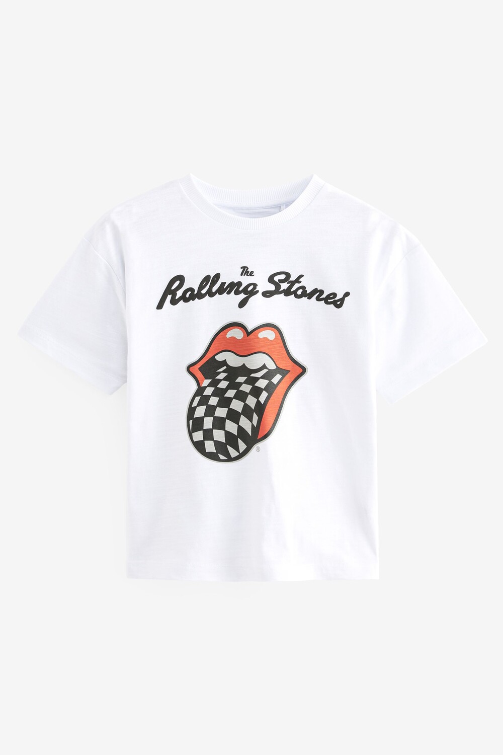 

Футболка с лицензионным мотивом Rolling Stones (3–16 лет) Next, белый
