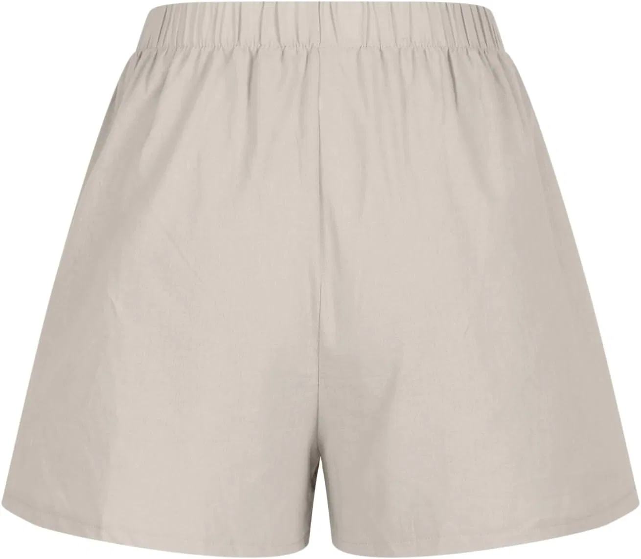 Шорты для активного отдыха женские высокие, льняные, A02_beige — фото 4
