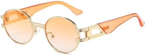 

Поляризованные полуободковые круглые солнцезащитные очки для женщин, мужские солнцезащитные очки для женщин с защитой от УФ-излучения UV400, C101, один размер MTZJH, One Color