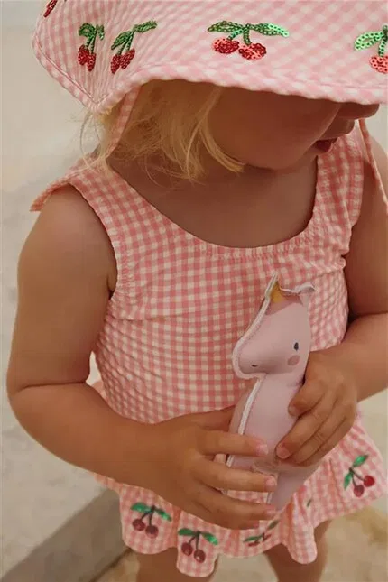 Купальник детский цельный Etta Swimsuits Konges Sløjd, розовый — фото 4