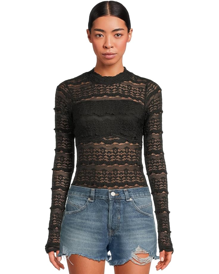 

Боди Free People Angelina Bodysuit, черный