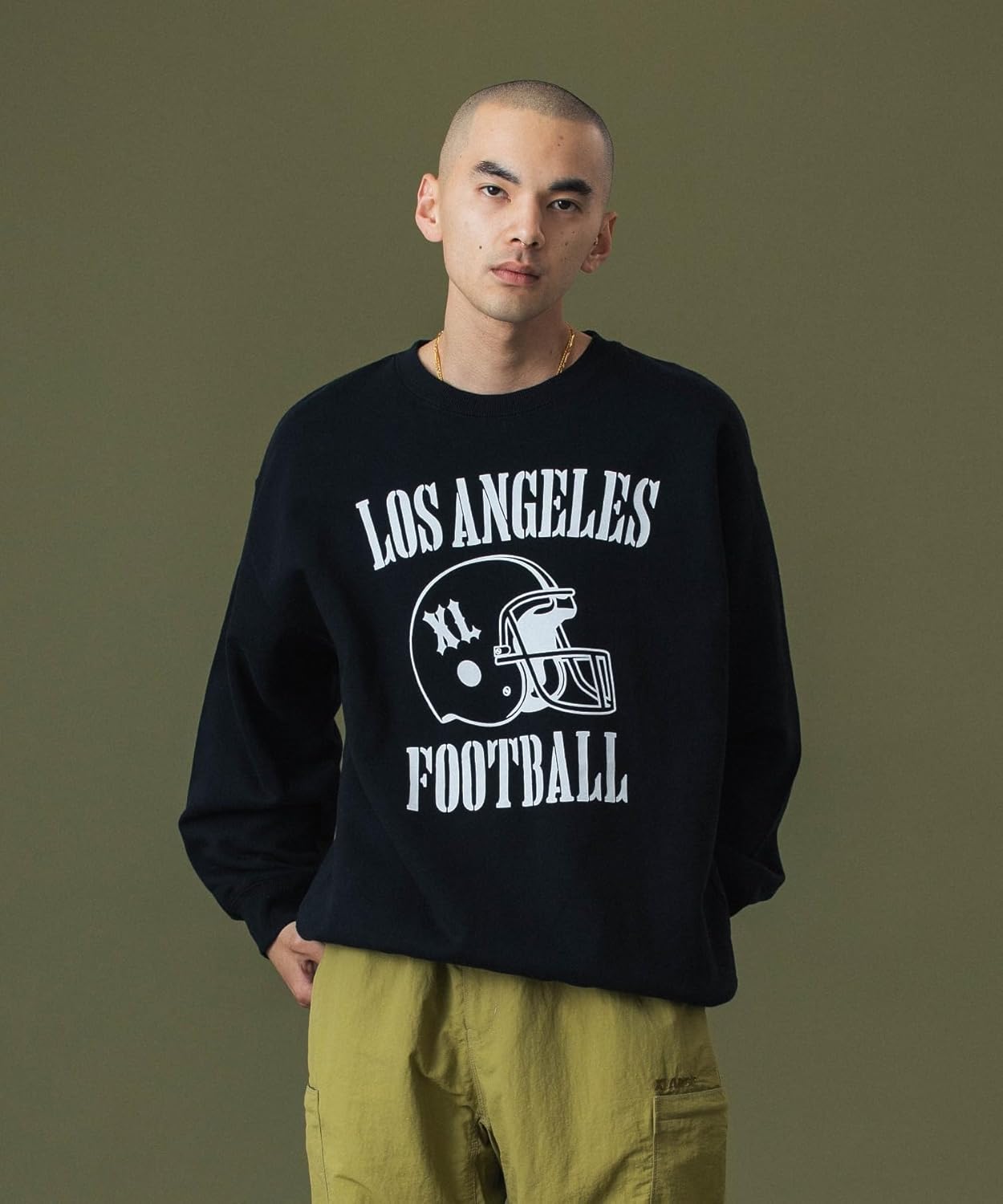 

Мужская толстовка с круглым вырезом XLARGE с символикой футбольного клуба Лос-Анджелес Флоренс, черный