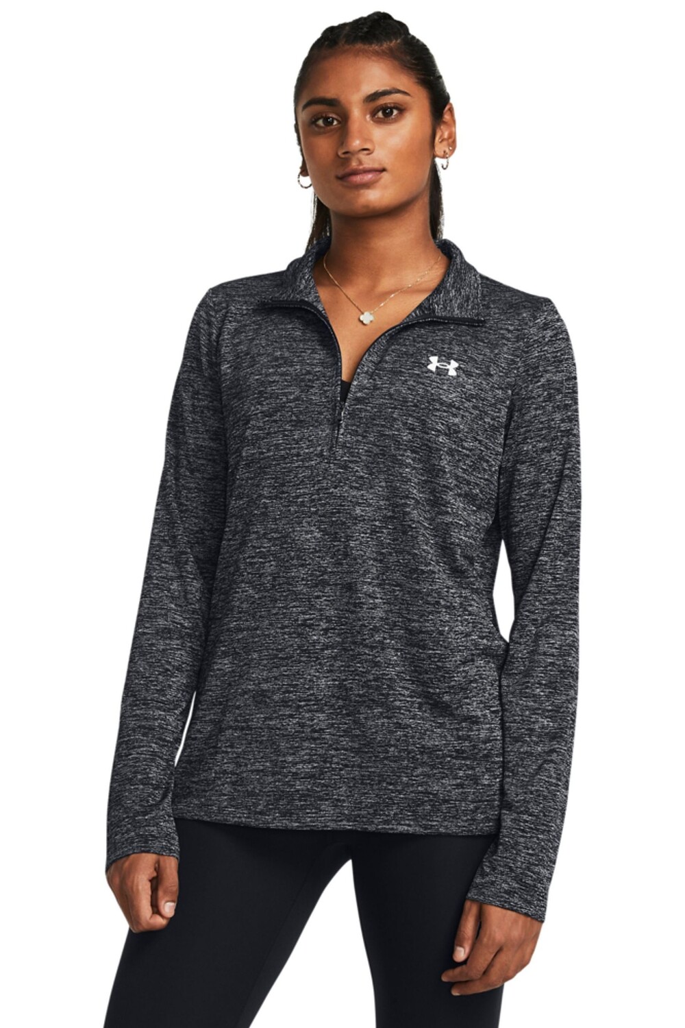 

Толстовка Tech Twist с молнией 1/2 Under Armour, черный