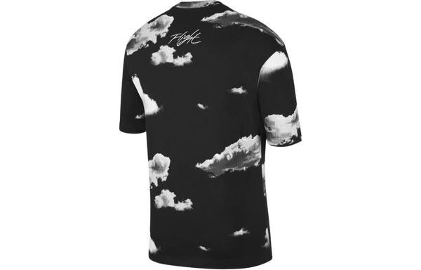 Футболка Men's Air Jordan Casual Printing Round Neck Pullover Short Sleeve Black T-Shirt, мультиколор — фото 2