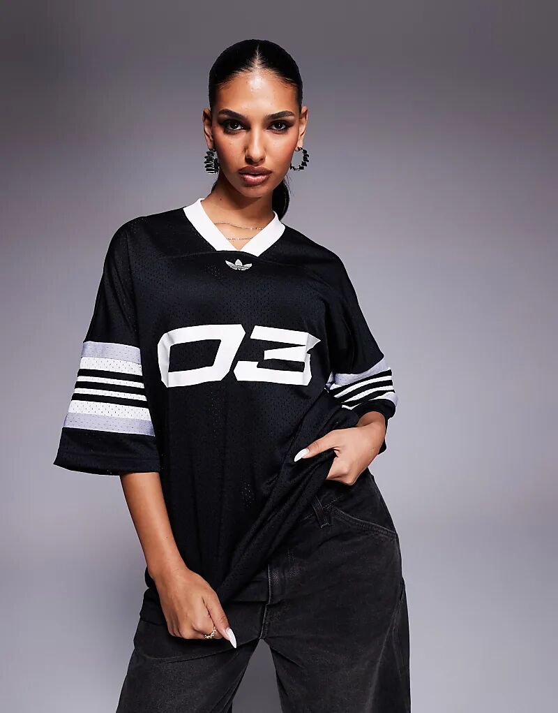 

Баскетбольный топ черного цвета adidas Originals