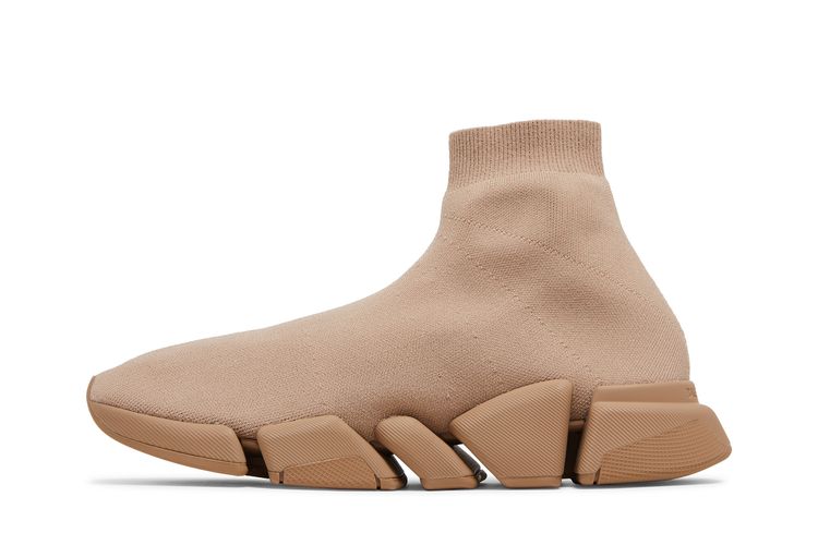Кроссовки Balenciaga Speed 2.0 Sneaker 'Beige', коричневый — фото 3