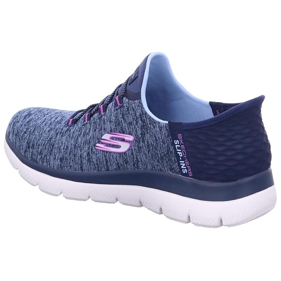 Кроссовки Skechers Slip-Ins: Summits - Dazzling Haze, темно-синий — фото 4