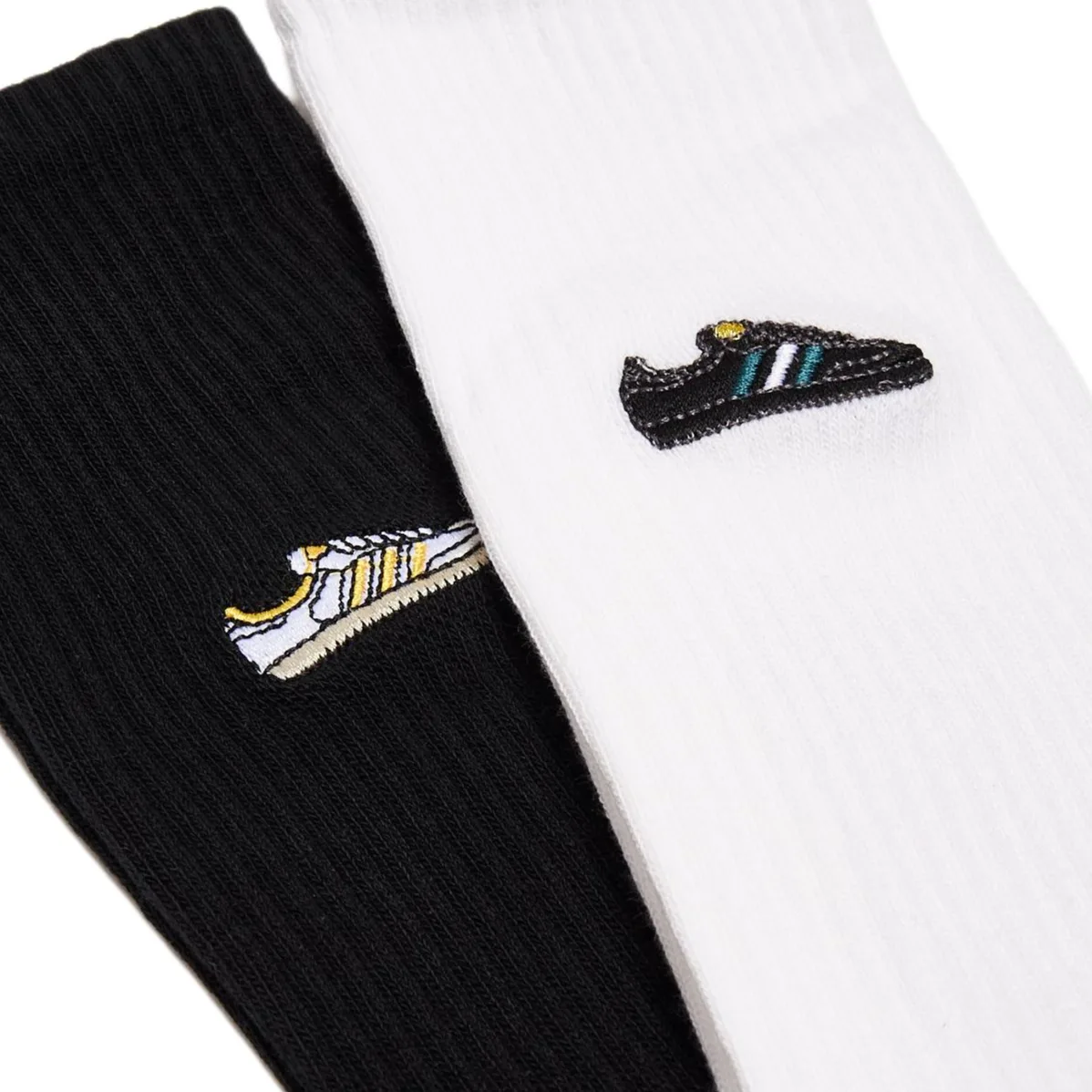 Носки Samba Crew, 2 пары Adidas Originals, 2 Pack (White/Black) — фото 4