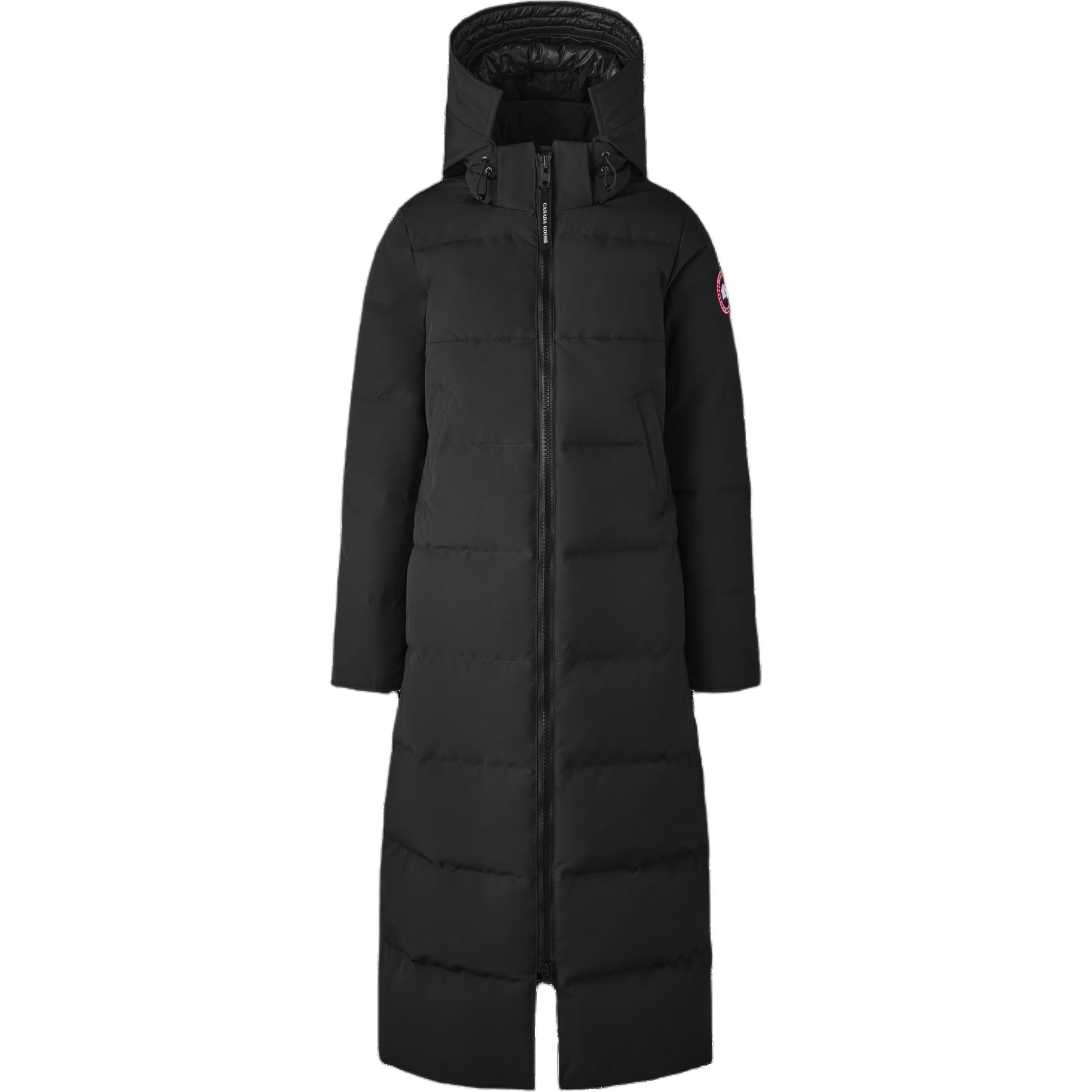 

Длинная стеганая куртка Canada Goose, черный