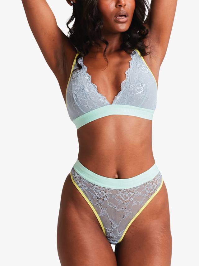 

Трилоги кружевной бралетт Lemonade Dolls, Aqua/Yellow