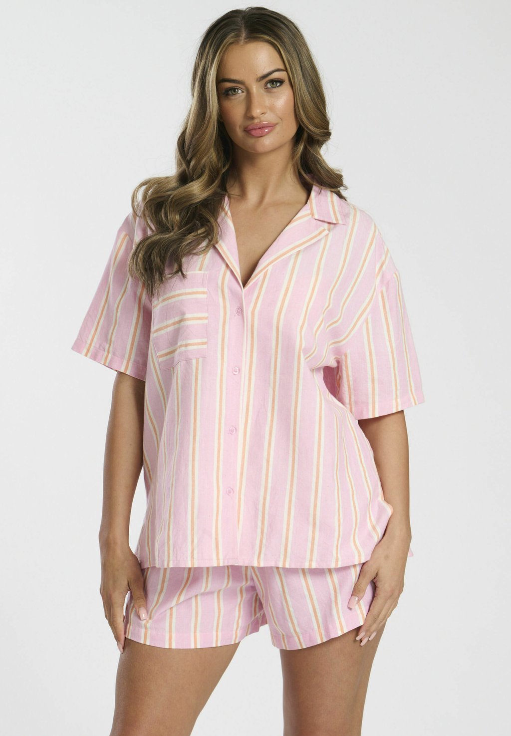 

Пижама SHORT SLEEVE TRADITIONAL - Pyjama set Loungeable, розовый