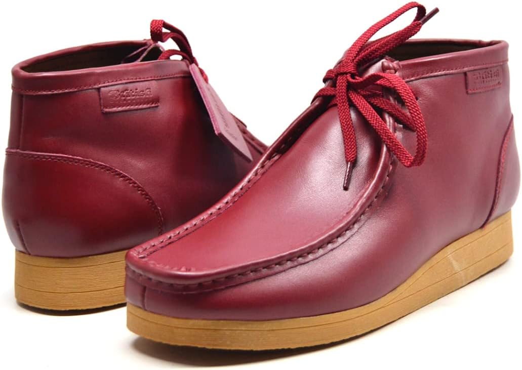 

Мужские кожаные и замшевые туфли на шнуровке British Collection New Castle 2, бордовый