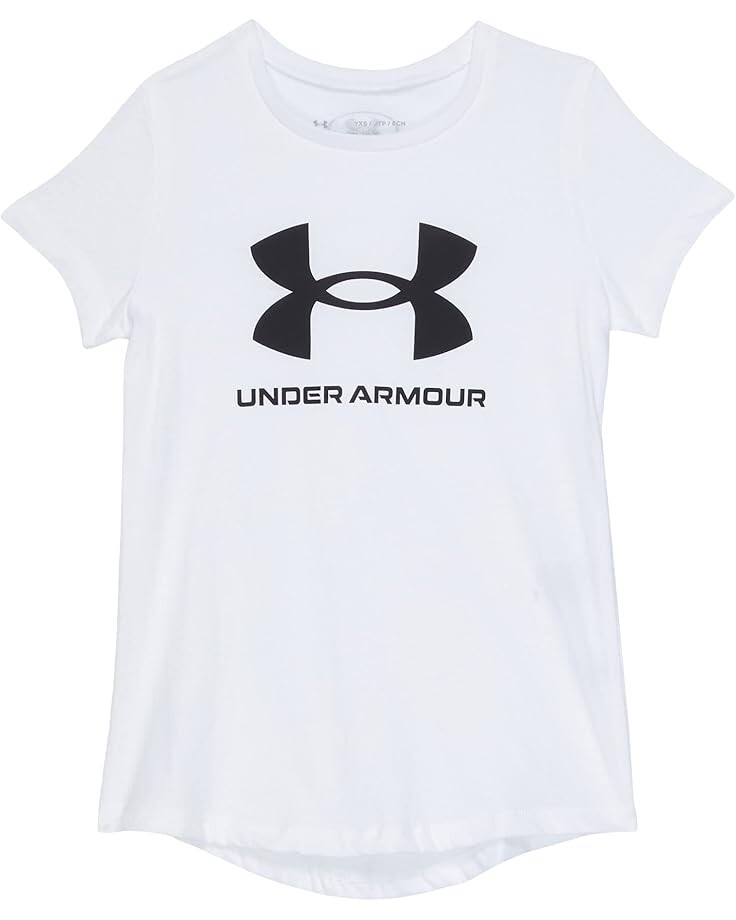 

Футболка Under Armour Kids Live Sportstyle Graphic Tee, белый/черный