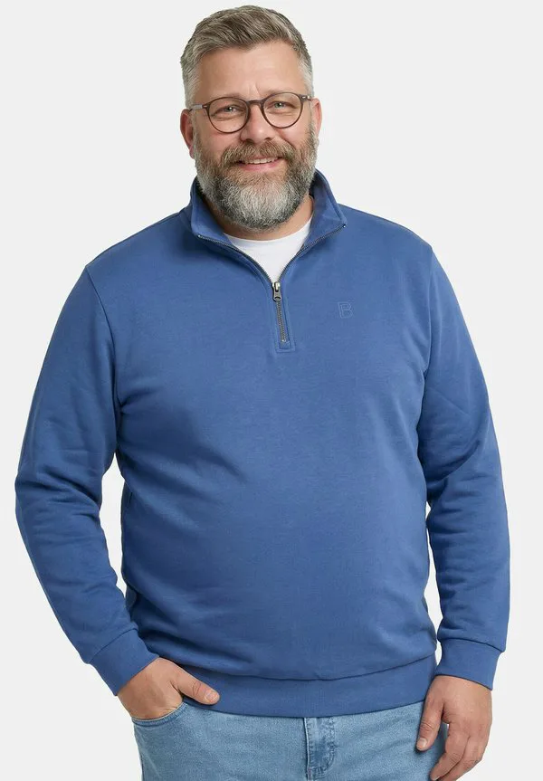 

Толстовка с воротником-стойкой на молнии до середины груди Boston Park, Denim Blue, Синий, Толстовка с воротником-стойкой на молнии до середины груди Boston Park, Denim Blue