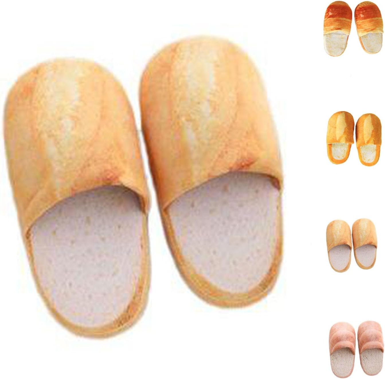 

Домашние тапочки с рисунком хлеба, мягкие, теплые, с нескользящей подошвой, для мужчин и женщин Generic, Bread-d