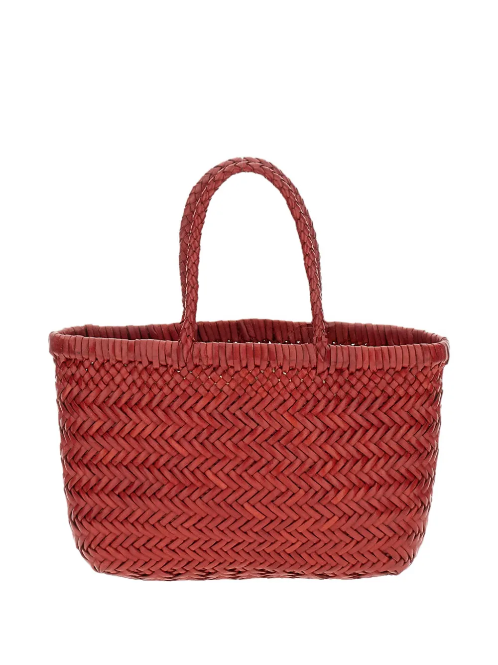 

Мини-сумка-шопер Flat Gora с плетеным дизайном Dragon Diffusion, красный