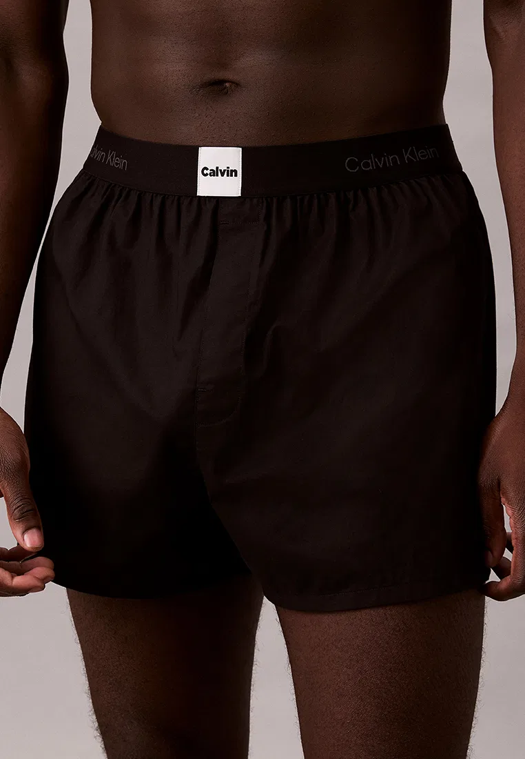 Трусы боксеры, slim fit, Calvin Klein, черный — фото 3